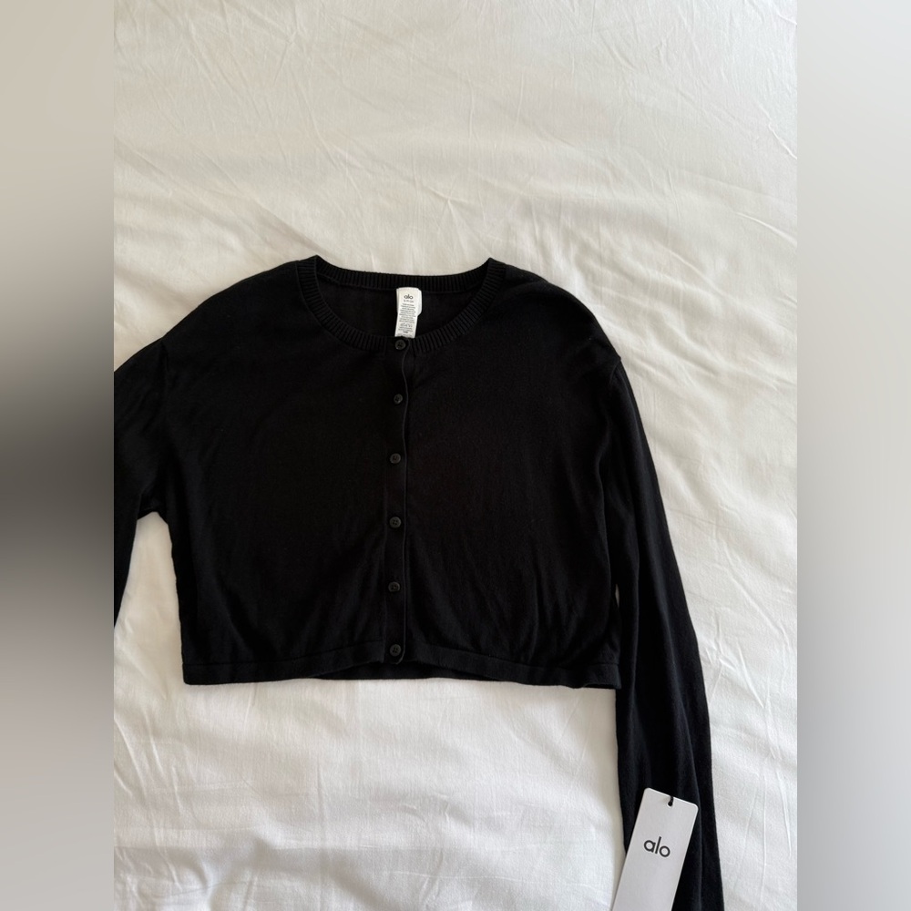 Alo yoga Supernatural Sweater Cardigan - Black - Picture 6 of 9